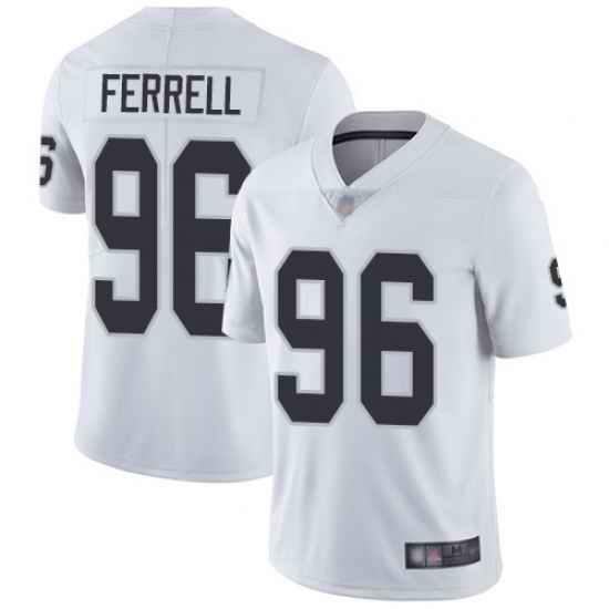 Raiders 96 Clelin Ferrell White Men Stitched Football Vapor Untouchable Limited Jersey